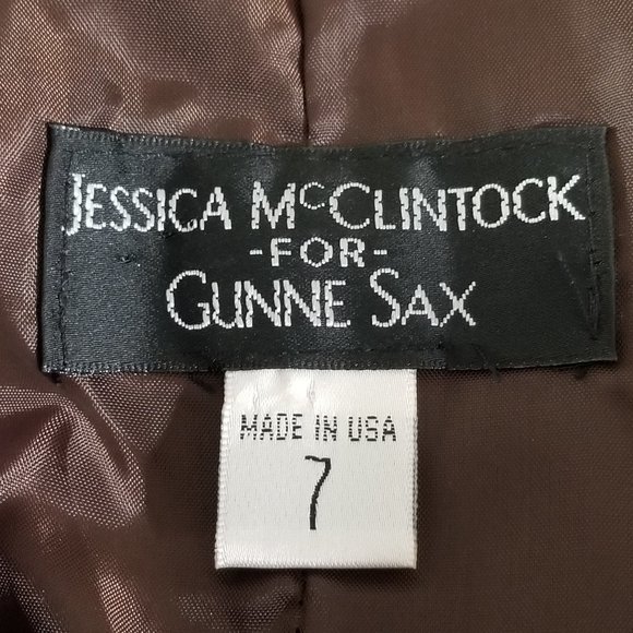 Vintage Gunne Sax Jessica McCLintock Halter Dress 7 Polka Dot Party Rockabilly - Picture 11 of 16